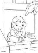 Lilo en Stitch kleurplaat 11